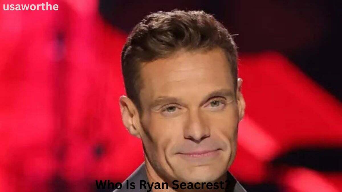 Ryan Seacrest smiling during a television appearance, highlighting the media personality behind the question, Who Is Ryan Seacrest?