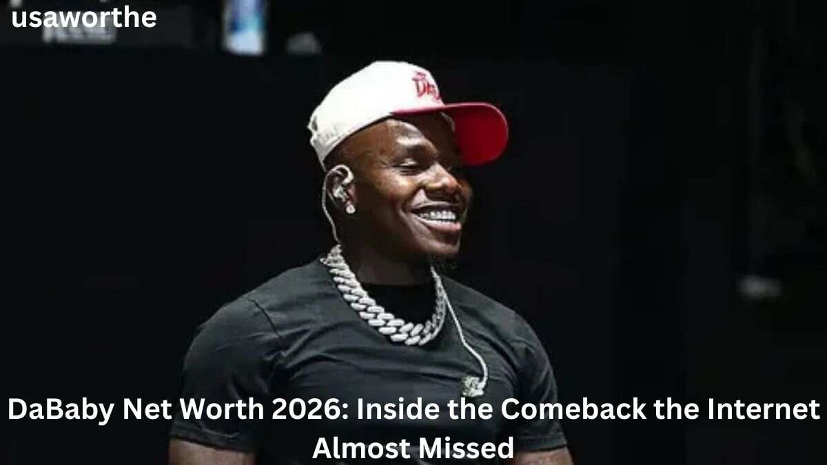 DaBaby performing on stage during his 2026 comeback as featured in DaBaby Net Worth 2026, highlighting his music career, earnings, and financial resurgence.