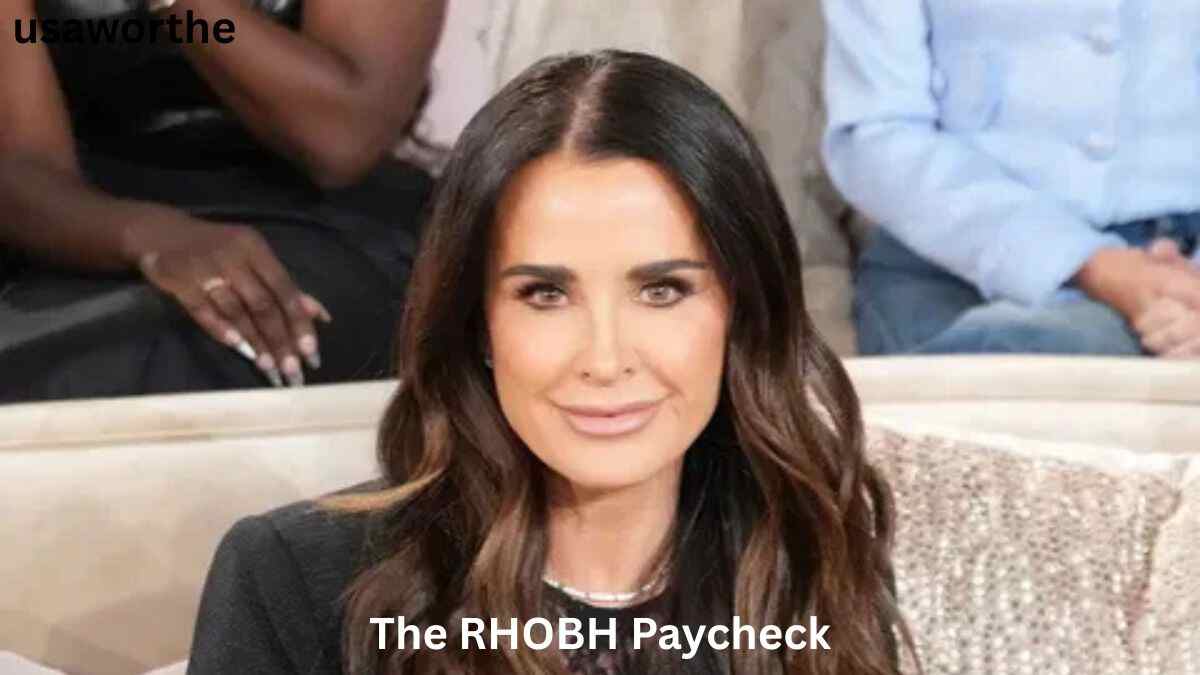 Kyle Richards during The Real Housewives of Beverly Hills reunion discussing her RHOBH salary