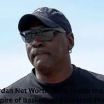 Michael Jordan wearing a black cap and sunglasses, highlighting his estimated $4.3 billion net worth in 2026 through NBA earnings, Nike's Jordan Brand, and major business investments.
