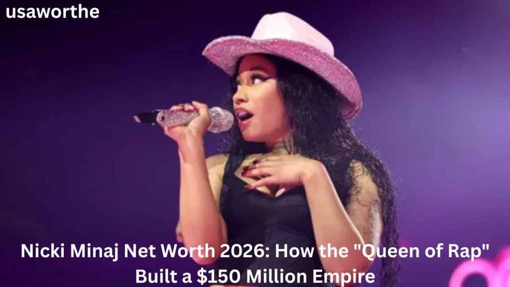 Nicki Minaj Net Worth 2026 image of Nicki Minaj performing live on stage