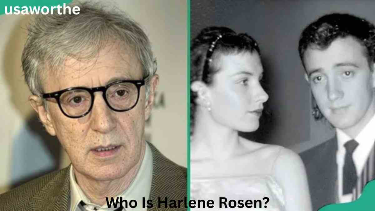 Harlene Rosen with Woody Allen in an archival photo highlighting their early marriage