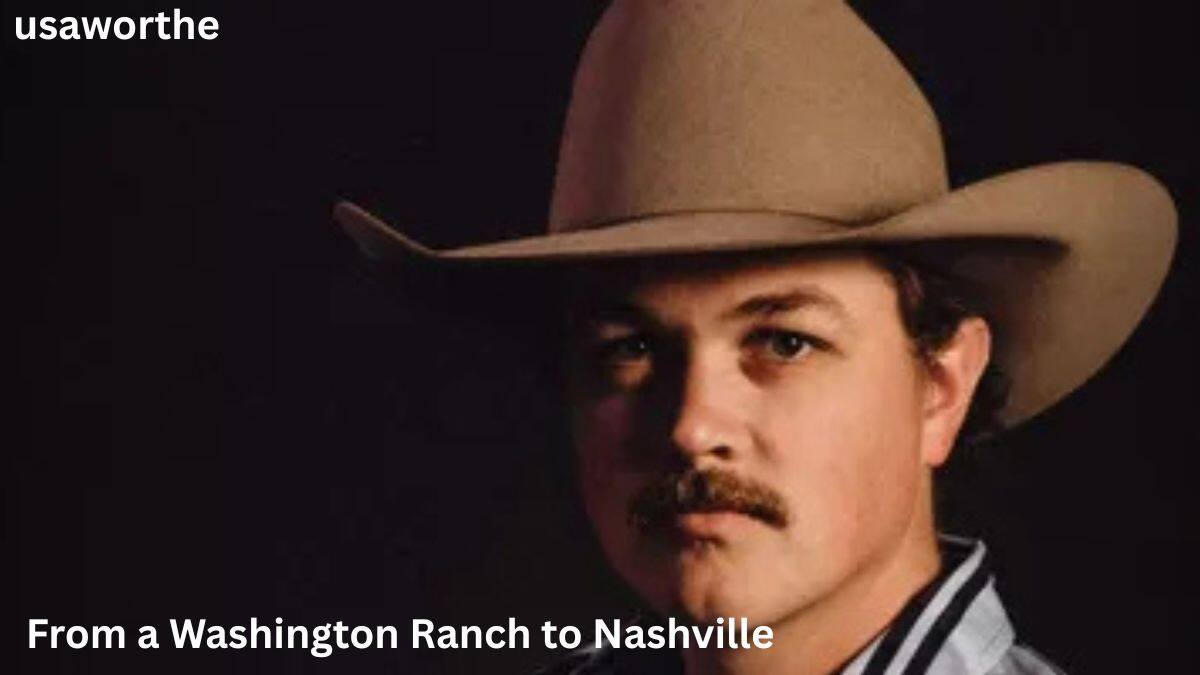 Zach Top Net Worth – Country singer Zach Top wearing a cowboy hat, highlighting his early life and journey from a Washington ranch to Nashville.